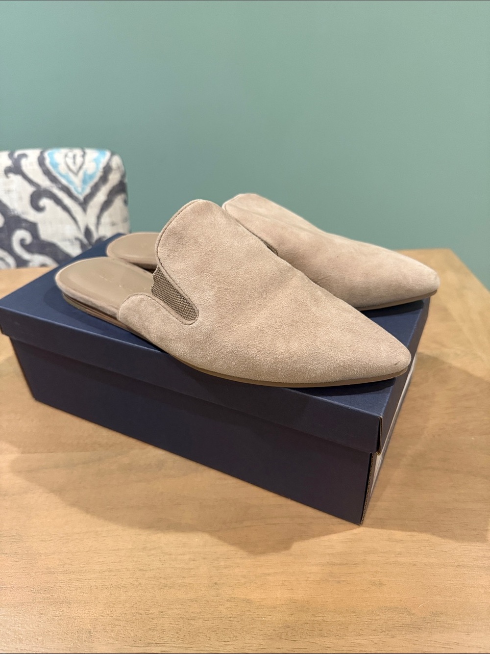 Splendid Women’s Suede mules in Light Brown - Slip-On Style